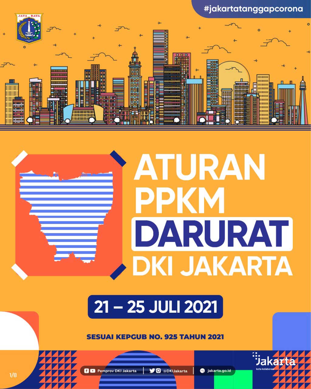 Aturan PPKM Darurat DKI Jakarta 21-25 Juli 2021 - Slide 1 Aturan PPKM Darurat DKI Jakarta 21-25 Juli 2021 - Slide 1