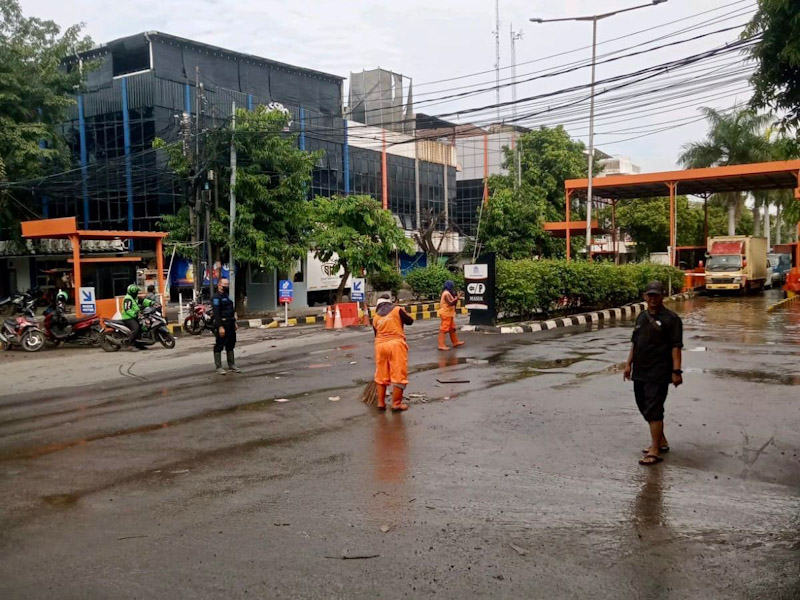 Beberapa Lokasi Genangan di Penjaringan Sudah Mulai Surut 