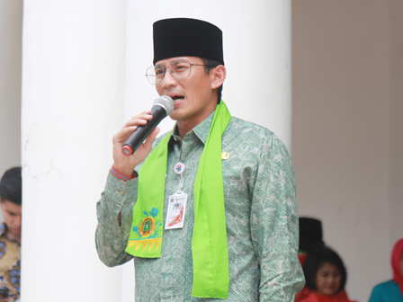 Sandi Hadiri Diskusi Publik Menghadirkan Juragan-juragan Betawi