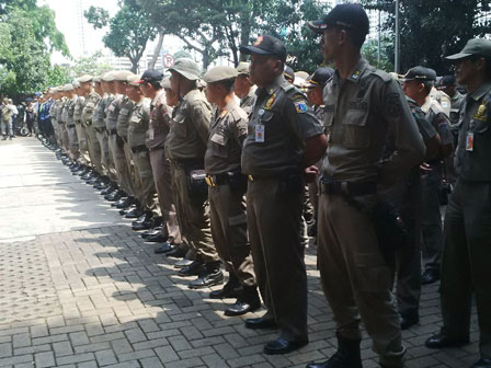 400 Petugas Gabungan Tertibkan Tanah Abang Hari Ini