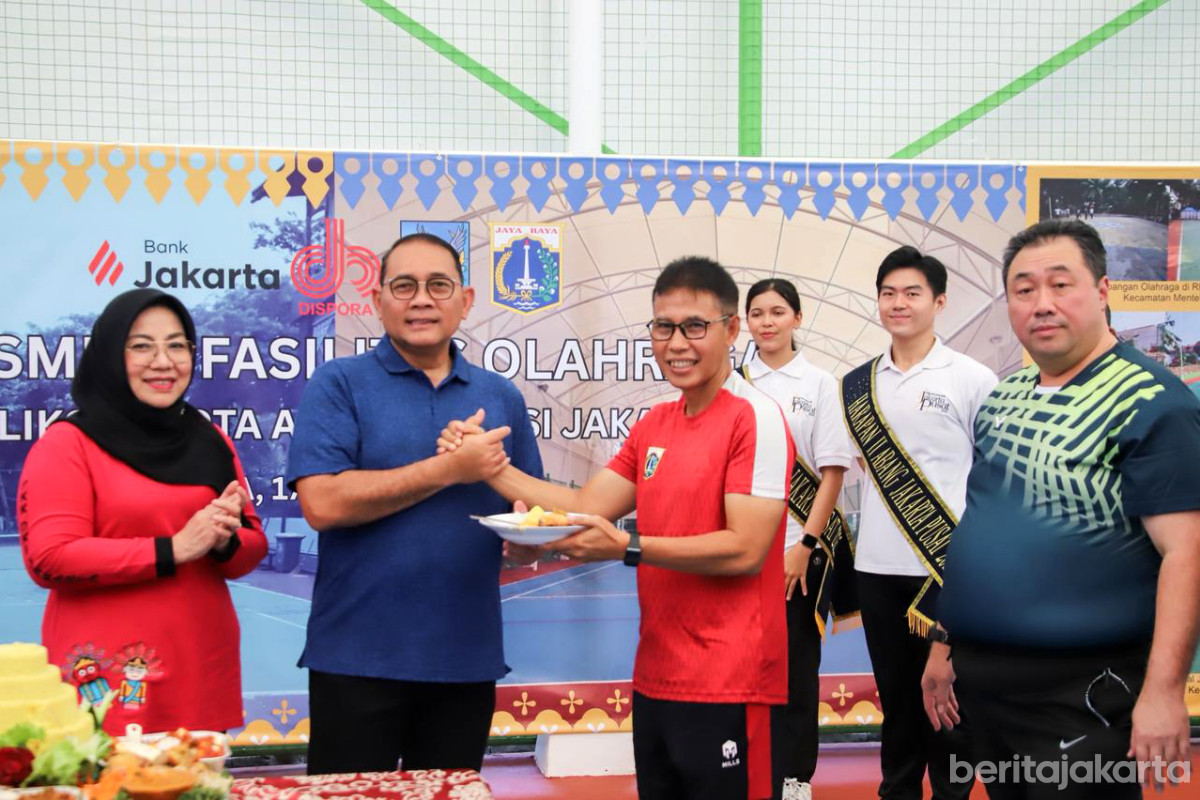  Lapangan olahraga komplek Kantor Wali Kota Jakpus diresmikan