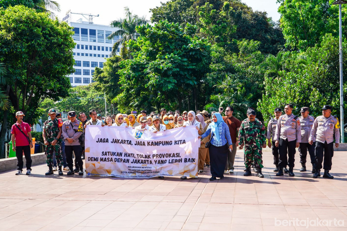 Ratusan Elemen Masyarakat Menteng Gelar Deklarasi Damai Jaga Jakarta