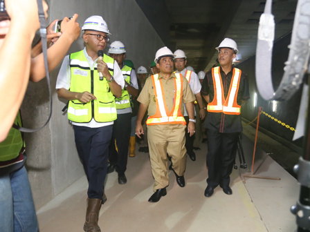 Plt Gubernur Tinjau Pembangunan MRT Fase I