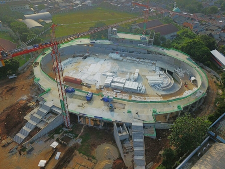 Pembangunan Velodrome Rawamangun Sudah 62,29 Persen