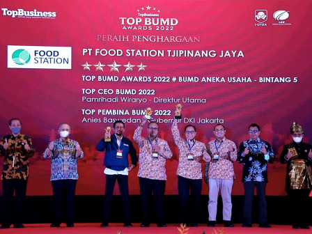 Food Station Sabet 3 Penghargaan TOP BUMD Award 2022