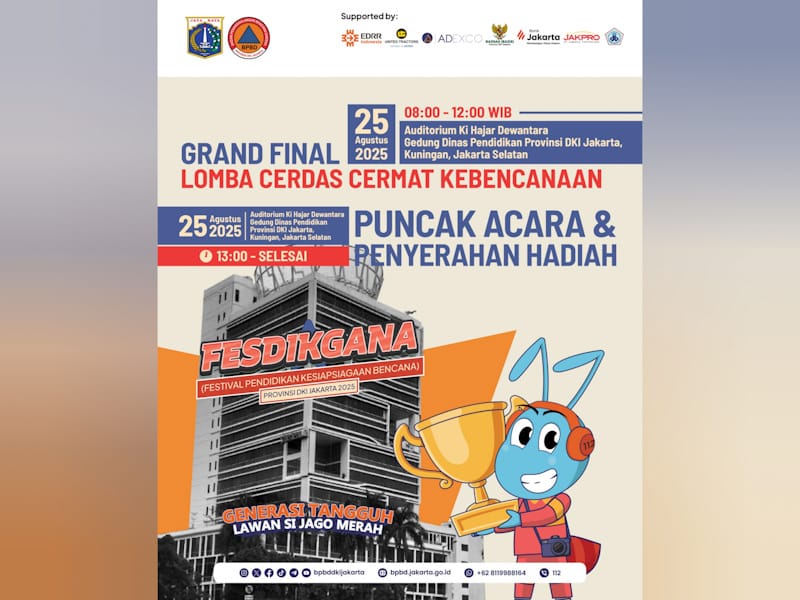  12 Tim Terbaik Melaju ke Lomba Cerdas Cermat Kebencanaan 
