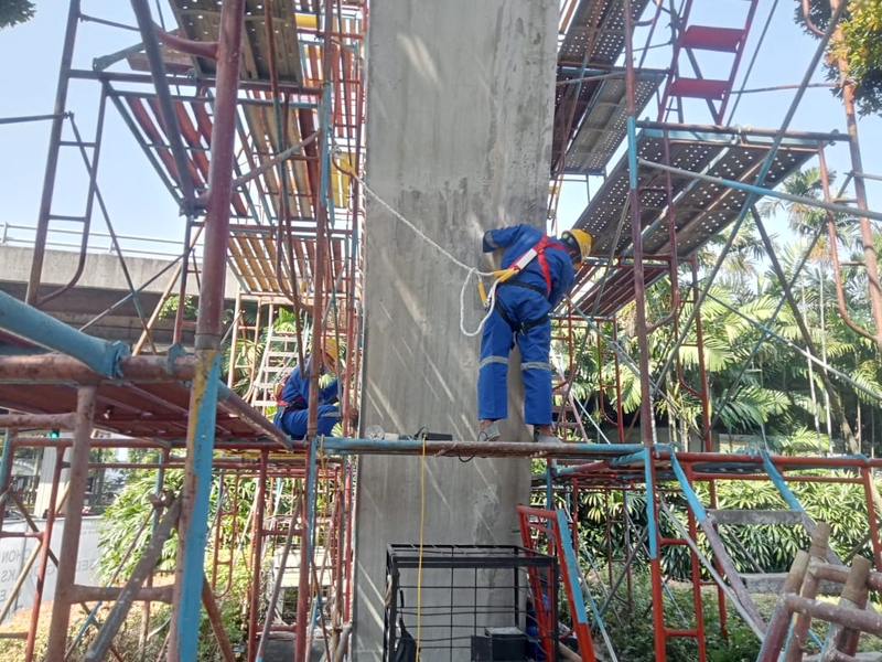 Disbud DKI Jakarta Lakukan Konservasi Pedestal Patung Dirgantara