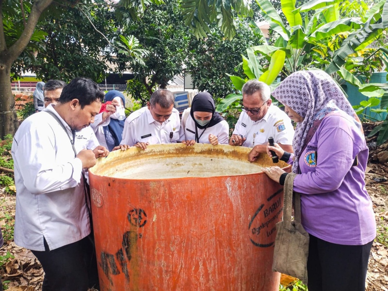 Kasus DBD, Kelurahan Cilandak Timur dan Puskesmas Lakukan Penyelidikan Epidemiologi