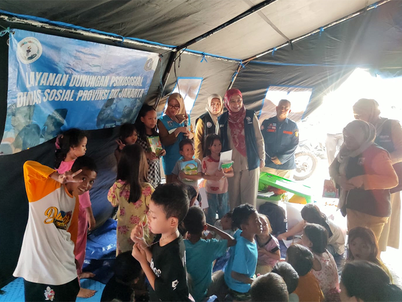 Penyintas Kebakaran Duri Utara Diberikan Layanan Dukungan Psikososial