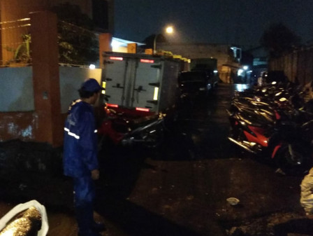 Genangan di Jl Lingkungan III Tegal Alur Surut