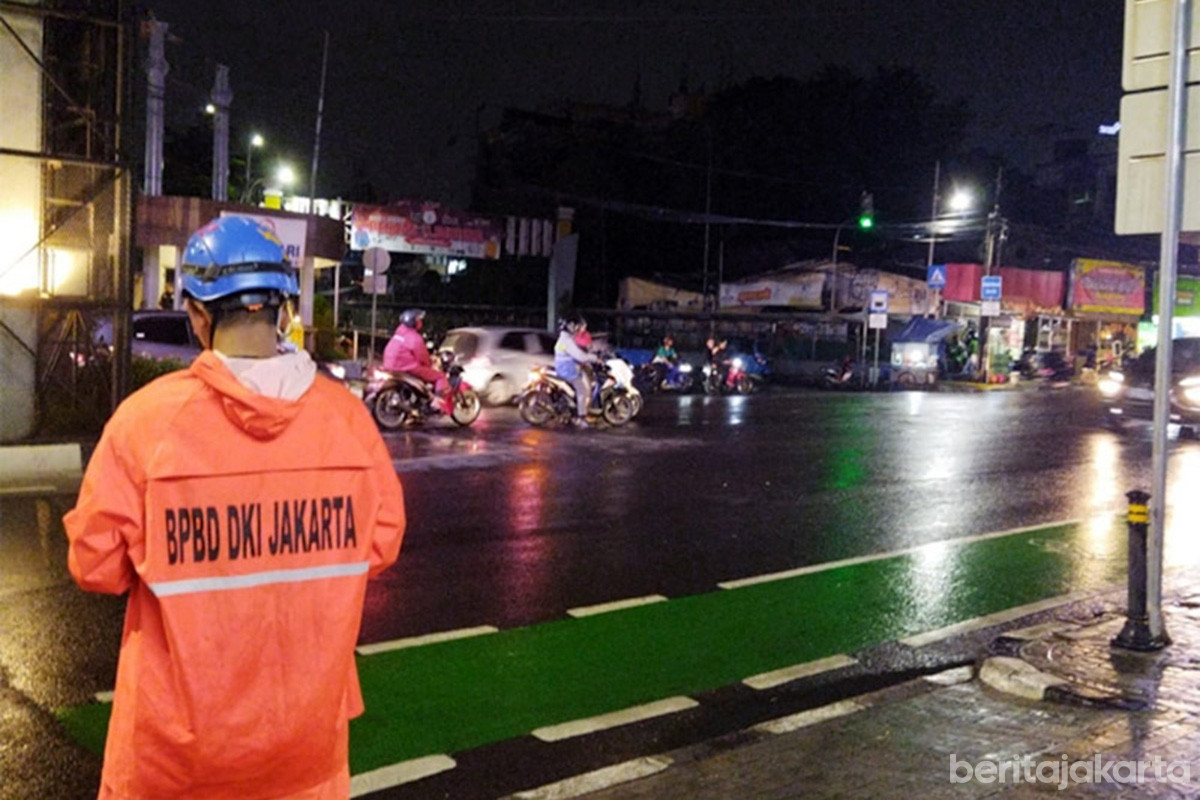 Genangan di Jakarta Selatan surut
