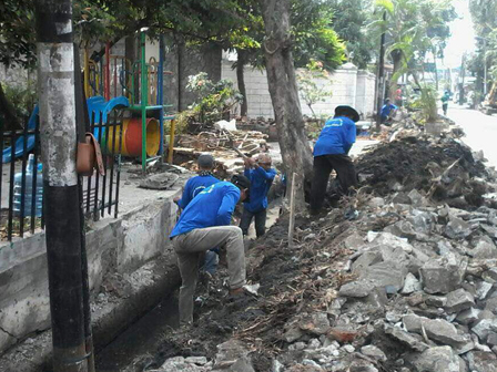 Saluran Air di Jl Mangga Besar IV Taman Sari Dinormalisasi