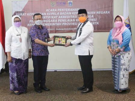 UPT PPKP BKD Pemprov DKI Jakarta Terima Hasil Akreditasi Kategori A