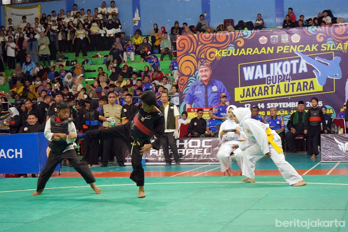 Para peserta Kejuaraan Pencak Silat Piala Wali Kota Cup 4 Jakarta Utara