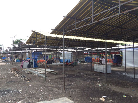 Tempat Relokasi Blok B1 Lenggang Jakarta Kemayoran Sepi Pedagang