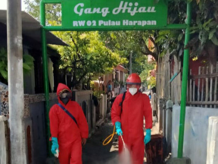 Gang Hijau Pulau Harapan Didisinfeksi 