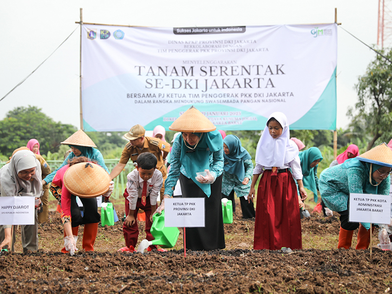 Dukung Swasembada Pangan, Pemprov DKI Jakarta Gelar Tanam Serentak di Awal Tahun 2025