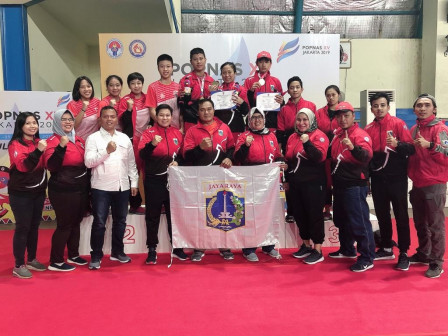 Tunggal Putra dan Putri Badminton POPNAS DKI Raih Medali Emas