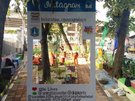 PPSU Cipinang Melayu Bangun Taman Interaksi Mini di Jl Inspeksi