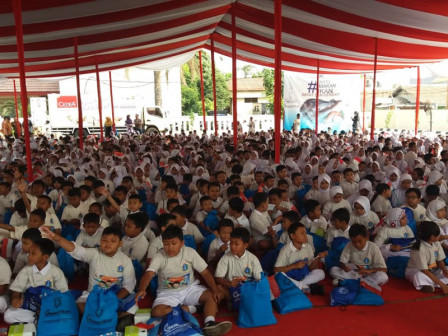 1.200 Pelajar SD Ikuti Sosialisasi Gemarikan di Matraman	
