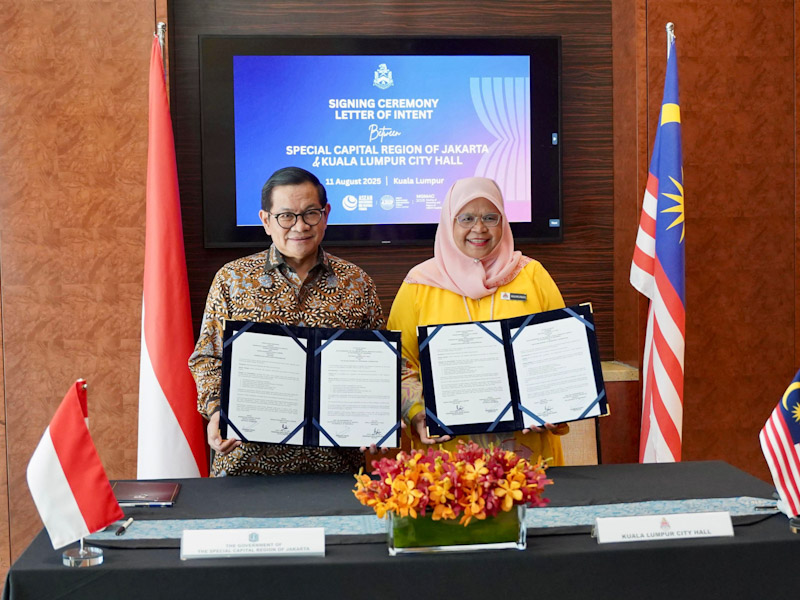 Gubernur Pramono-Wali Kota Kuala Lumpur Resmikan Kemitraan Sister City 