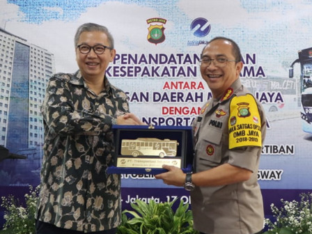  PT Transjakarta Jalin Kerja Sama dengan Polda Metro Jaya 