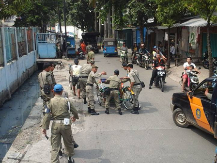 Tujuh Becak Terjaring Razia Di Penjaringan