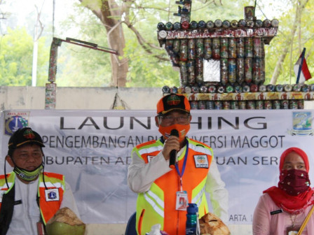 Dinas LH Launching Biokonversi Maggot di Pulau Tidung
