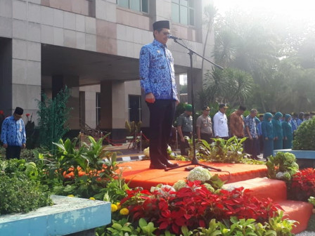 Wali Kota Jaksel Pimpin Apel Peringatan HUT Korpri