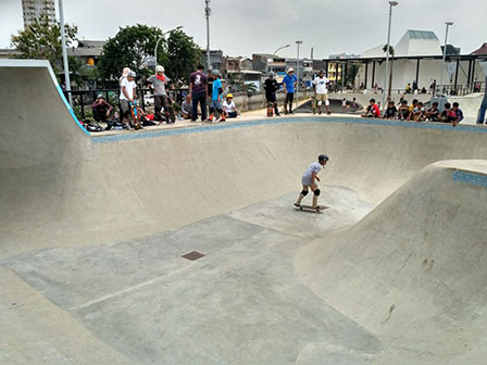 Komunitas Skater Apresiasi Pembangunan Skate Park Kalijodo