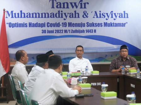 Temui PW Muhammadiyah DKI, Heru Minta Dukungan Kurangi Beban Pembangunan Jakarta