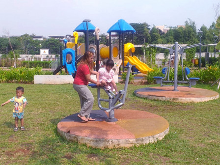  Warga Kalideres Nikmati Keberadaan Taman Bulak Teko Indah