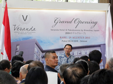 Basuki Resmikan Hotel Veranda di Kebayoran Baru