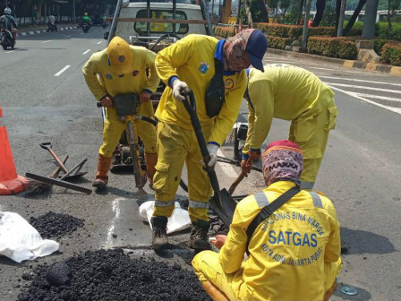 5.163 Titik Jalan di Jakarta Pusat Telah Diperbaiki