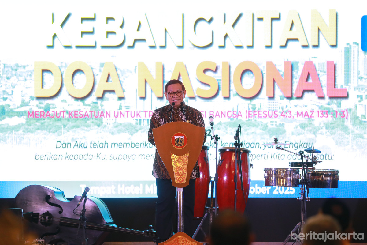 Pramono Anung memberikan sambutan pada Konferensi Nasional (Konas) XVII JDN