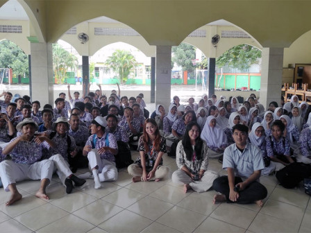  Sosilaisasi Beritajakarta dan JSC Disambut Antusias Pelajar SMKN 59 Jakarta