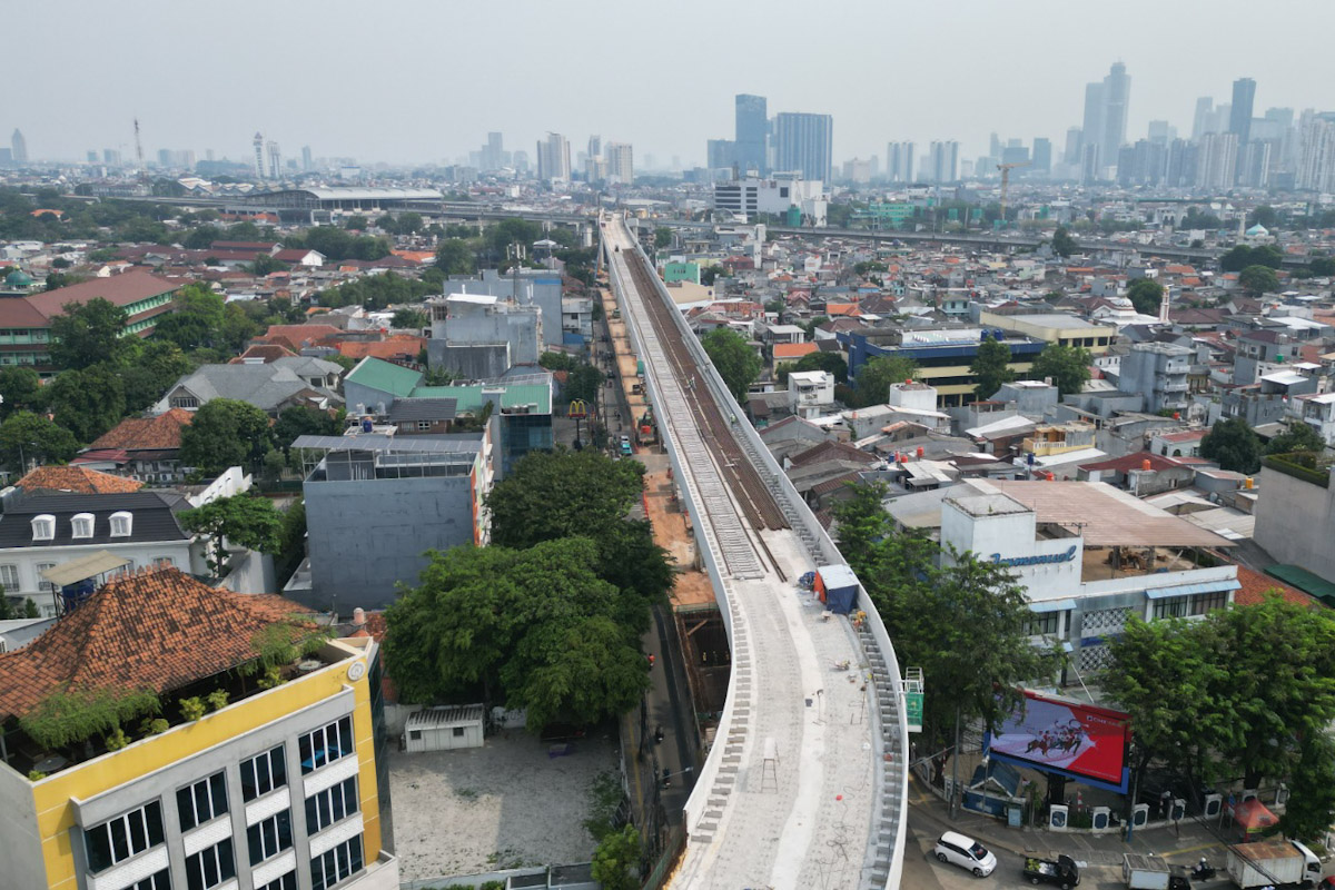  Progres Pembangunan LRT Velodrome-Manggarai 