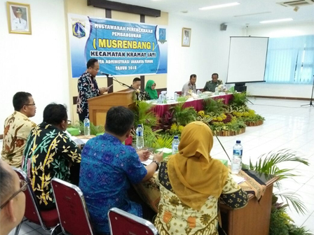 875 Usulan Dibahas di Musrenbang Kecamatan Kramat Jati