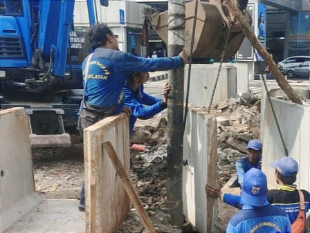Perbaikan Saluran di Jalan Taman Cilandak Rampung Pekan Depan