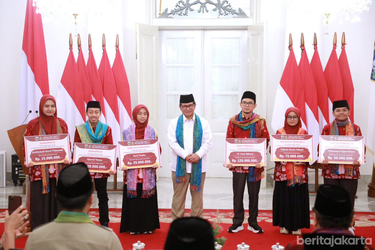 Gubernur Pramono mengapresiasi Prestasi Kafilah DKI di STQH Nasional 2025