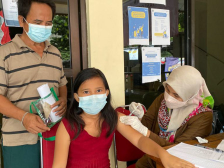 Gerai Vaksinasi Merdeka di Menteng Layani 28 Anak Usia 6-11 Tahun 