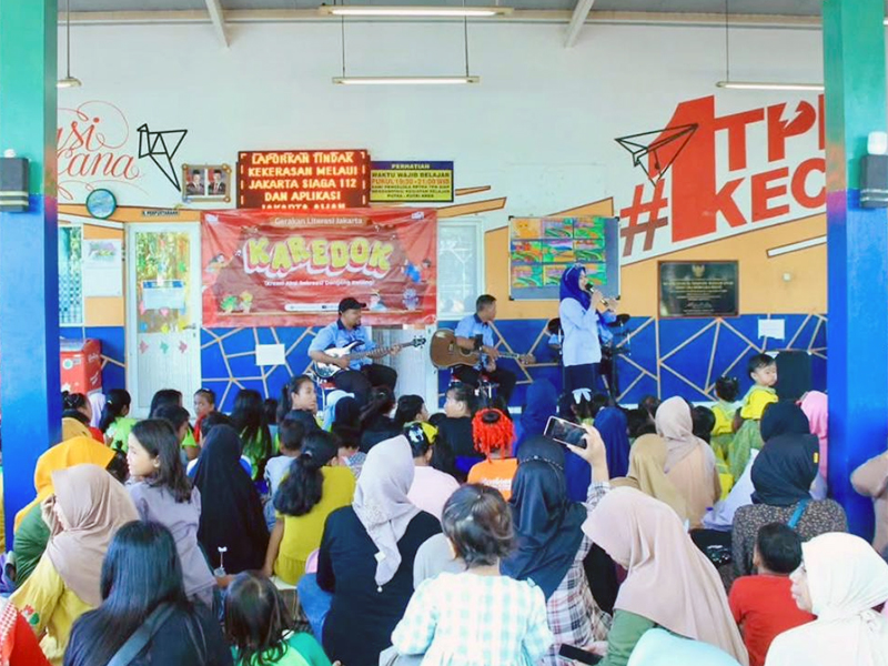  Karedok di RPTRA Triputra Persada Hijau Disambut Antusias Warga