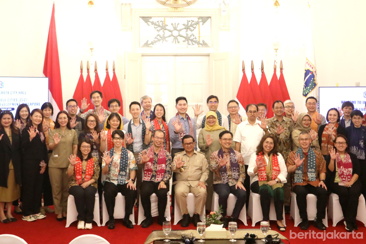 Pramono Anung menerima kunjungan Centre for Liveable Cities Singapore