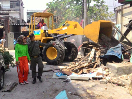  15 Bangunan di Jl Mangga Besar IVE Dibongkar 