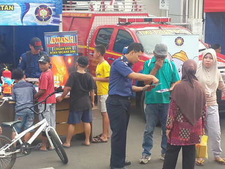 Pengunjung HBKB Nikmati Sosialisasi Penanggulangan Kebakaran