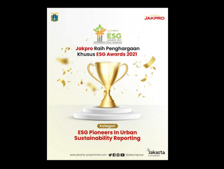 PT Jakpro (Perseroda) Dapat ESG Award 2021 