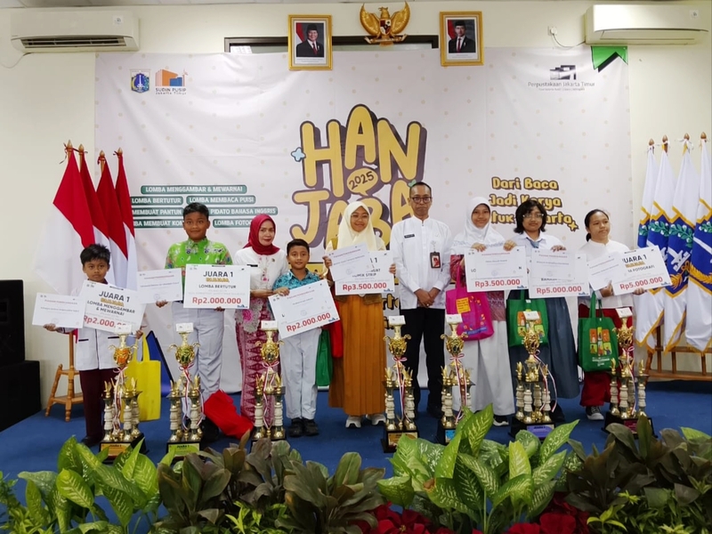 Hanjaba Ditutup, Inilah Pemenang Lomba Literasi di Jaktim