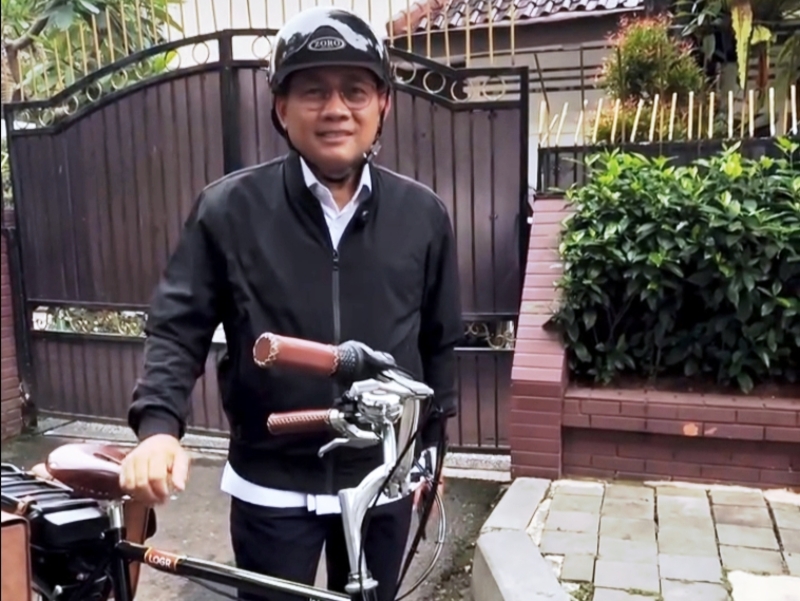 Wali Kota Jakpus Konsisten Gowes Sepeda dari Rumdin ke Kantor
