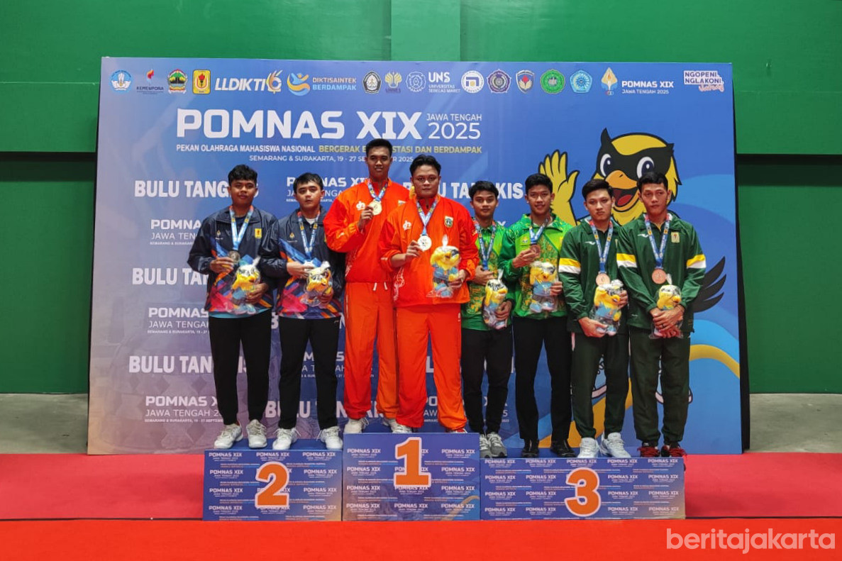 Tim Bulutangkis DKI Juara Umum di POMNas XIX 