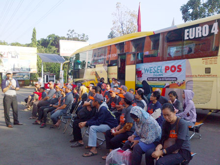  150 Pelanggan PT Pos Nikmati Mudik Gratis